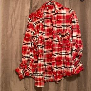 Studded pocket flannel